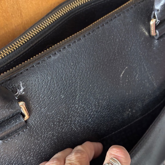 kate spade Black Leather Shoulder Satchel - Picture 4 of 14